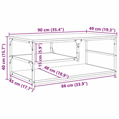 Salongbord Sofabord Gammelt Tre 90 x 49 x 40 cm