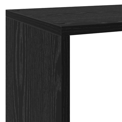 Romdeler Bokhylle Svart Eik 143,5 x 29 x 143,5 cm