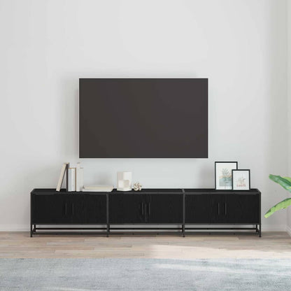 TV-Møbel Svart Eik TV-skap 210 x 35 x 41 cm