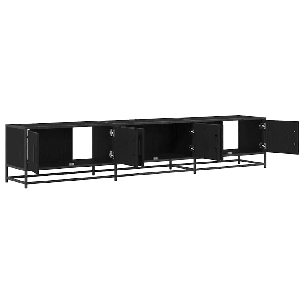 TV-Møbel Svart Eik TV-skap 210 x 35 x 41 cm