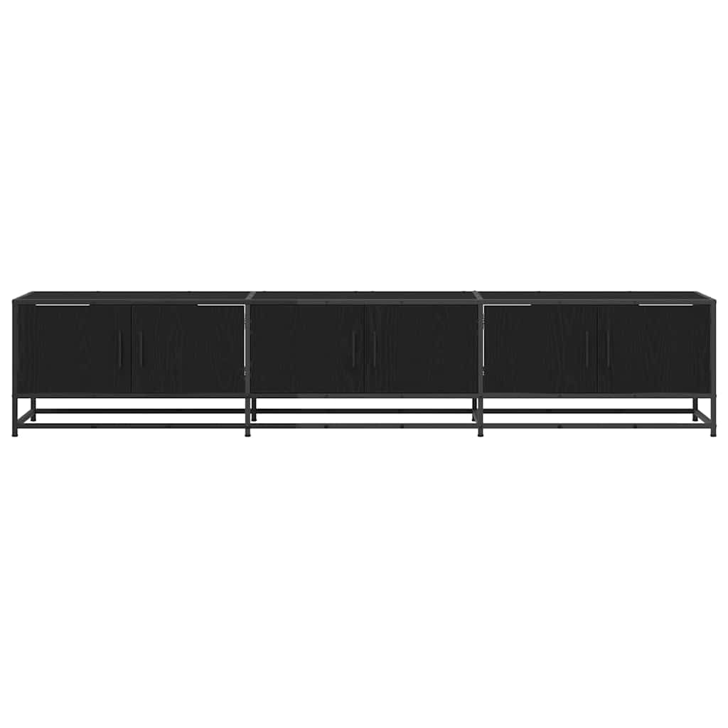 TV-Møbel Svart Eik TV-skap 210 x 35 x 41 cm