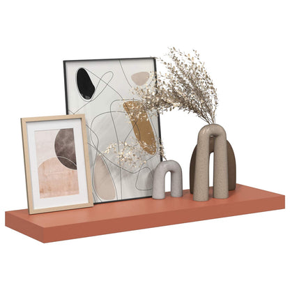 Vegghylle Veggmontert 4 pcs Rød 90 x 23,5 x 4 cm Konstruert tre