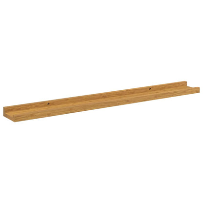 Vegghylle med hylle 4 pcs Beige 80 x 9 x 3 cm Konstruert tre
