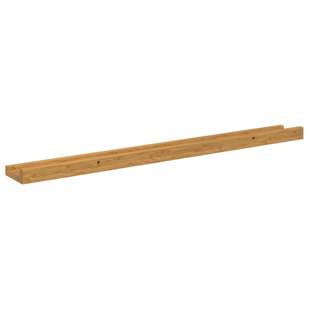 Vegghylle med hylle 4 pcs Beige 80 x 9 x 3 cm Konstruert tre