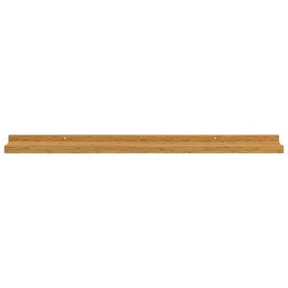 Vegghylle med hylle 4 pcs Beige 80 x 9 x 3 cm Konstruert tre