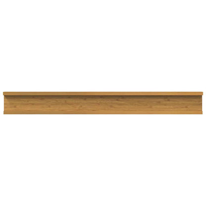 Vegghylle med hylle 4 pcs Beige 80 x 9 x 3 cm Konstruert tre