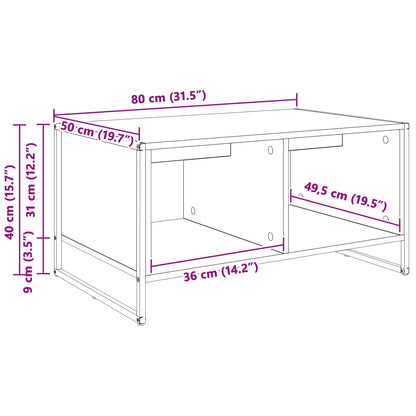 Salongbord Sofabord Gammelt Tre 80 x 50 x 40 cm