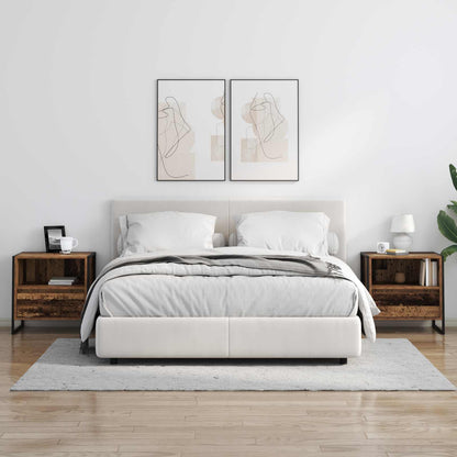 Nattbord Sengbord Gammelt Tre med skuff 50 x 39,5 x 50 cm