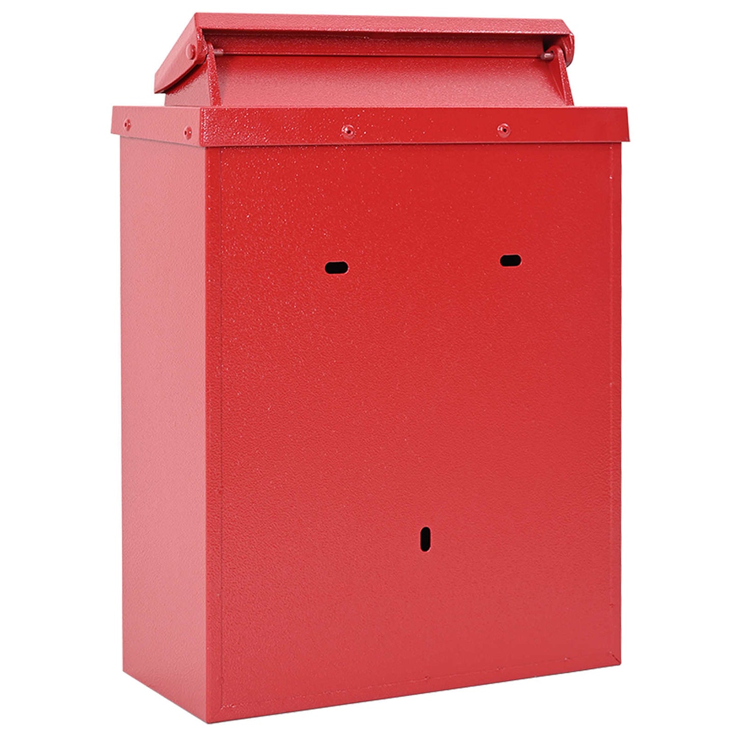 Veggmontert postkasse Rød 29 x 13 x 41 cm Støpt aluminium