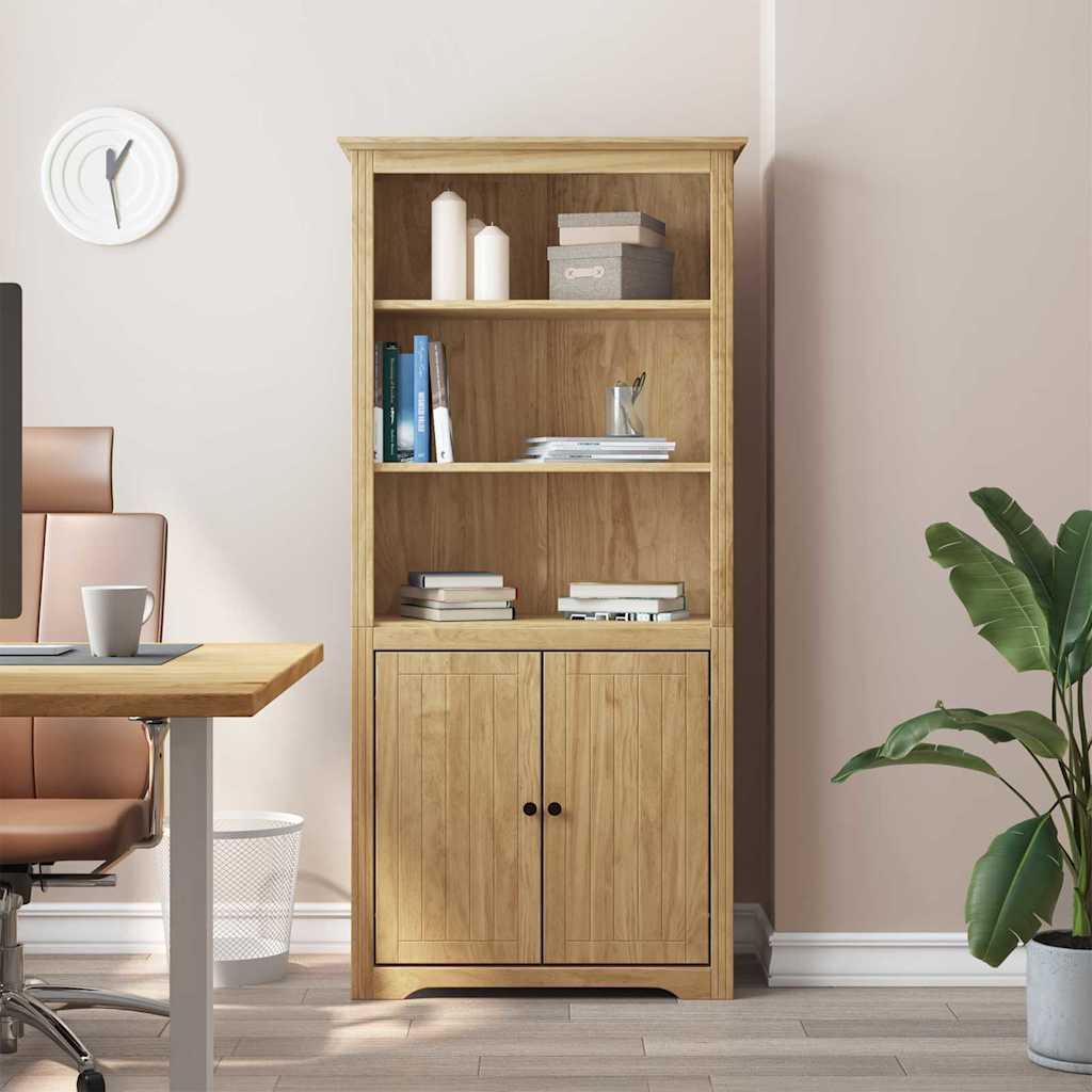 Bokhylle Brun BODO Honning Brun 82 x 40 x 173 cm