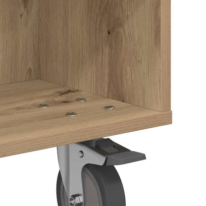 Sidebord med hjul 50,5 x 50 x 30 cm