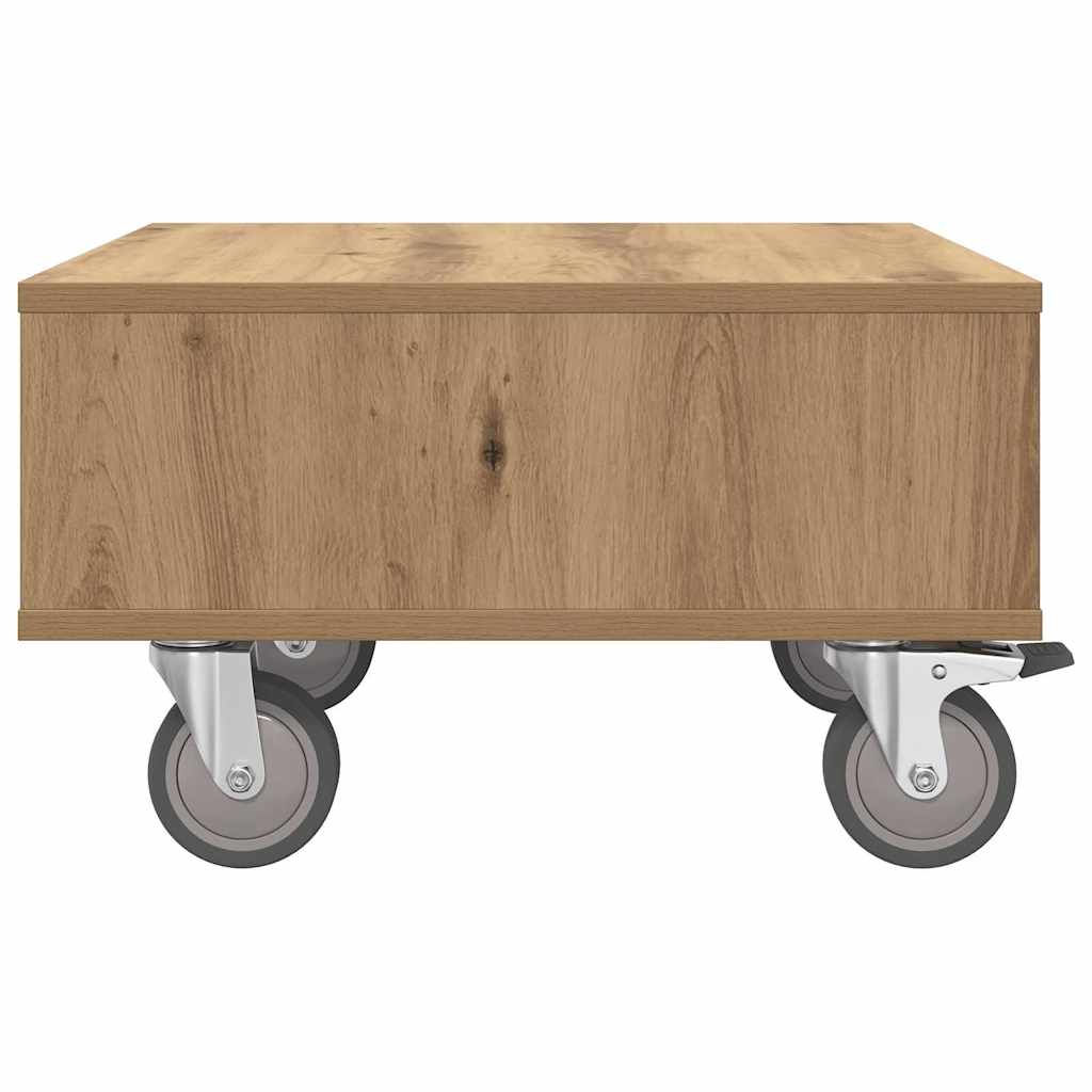 Sidebord med hjul 50,5 x 50 x 30 cm