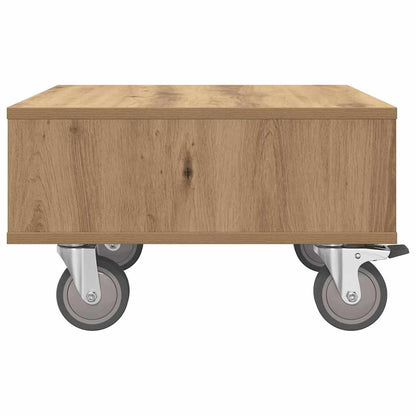 Sidebord med hjul 50,5 x 50 x 30 cm