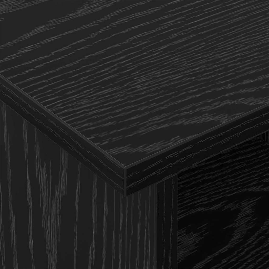 TV-Møbel Svart Eik TV-benk 100 x 35 x 35 cm