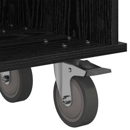 TV-Møbel Svart Eik TV-benk 100 x 35 x 35 cm