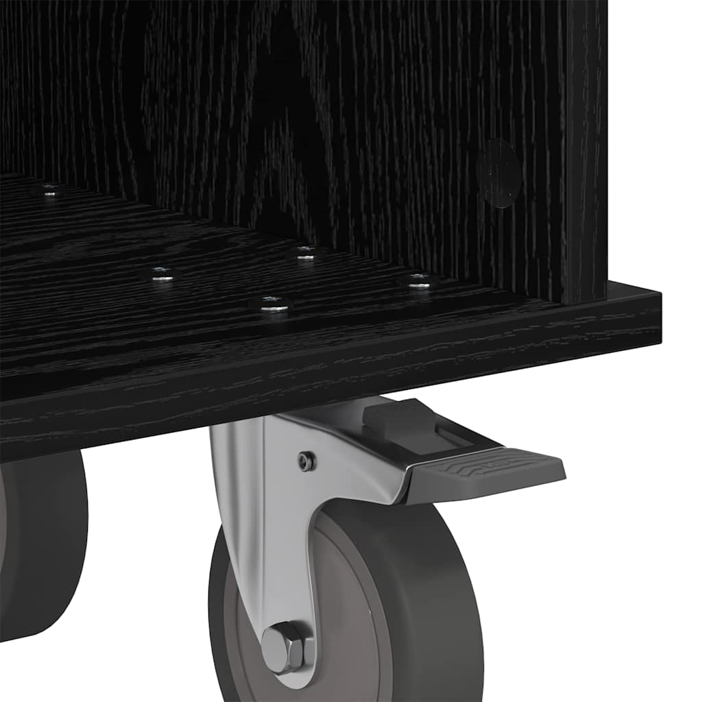 TV-Møbel Svart Eik TV-benk 37 x 35 x 35 cm