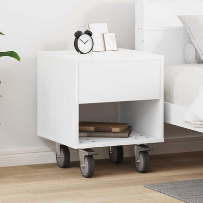Nattbord Sengbord Hvit 40,5 x 40 x 48 cm