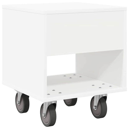 Nattbord 2 pcs Hvit 40,5 x 40 x 48 cm Konstruert tre
