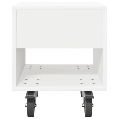 Nattbord 2 pcs Hvit 40,5 x 40 x 48 cm Konstruert tre