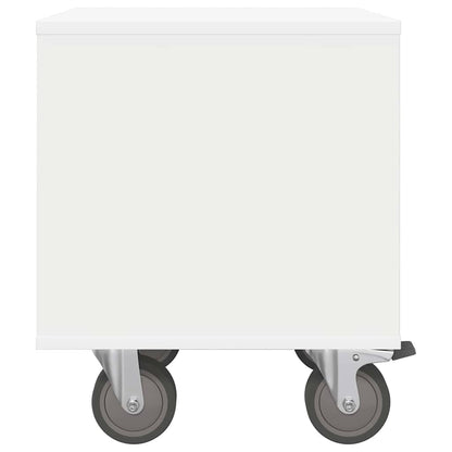 Nattbord 2 pcs Hvit 40,5 x 40 x 48 cm Konstruert tre