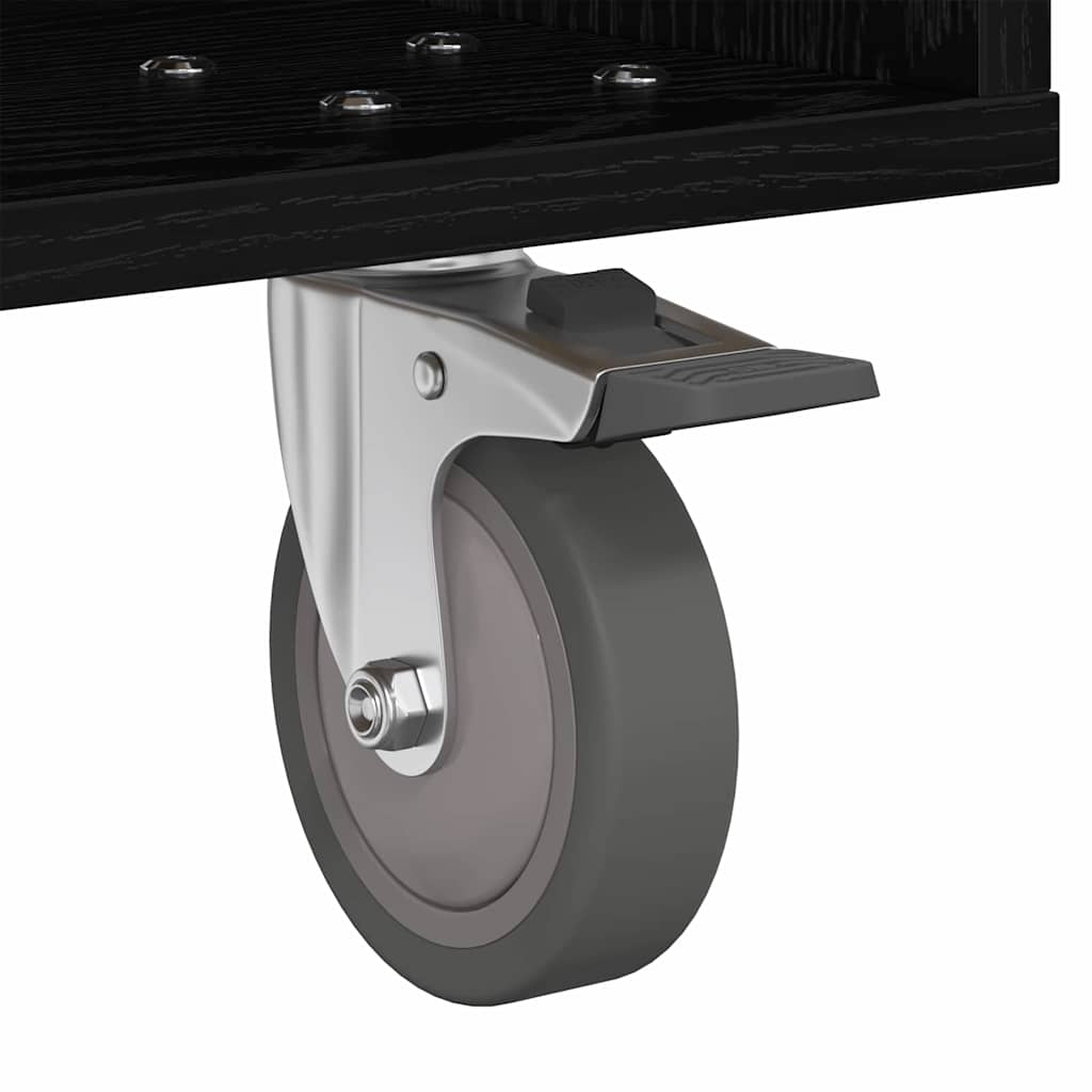 Nattbord Sengbord Svart Eik 40,5 x 40 x 48 cm