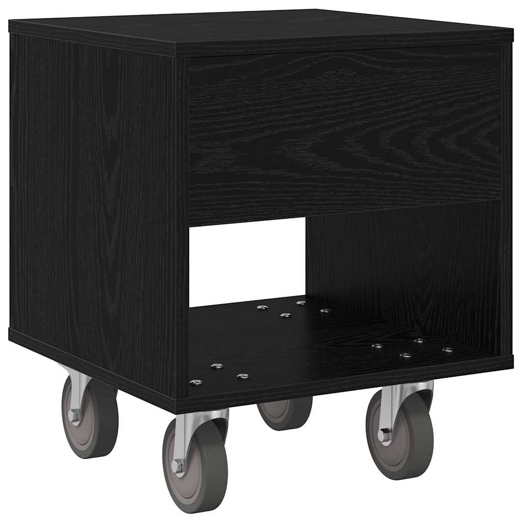 Nattbord Sengbord Svart Eik 40,5 x 40 x 48 cm