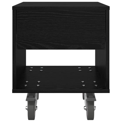 Nattbord Sengbord Svart Eik 40,5 x 40 x 48 cm