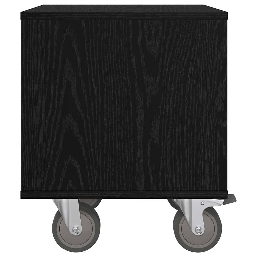 Nattbord Sengbord Svart Eik 40,5 x 40 x 48 cm