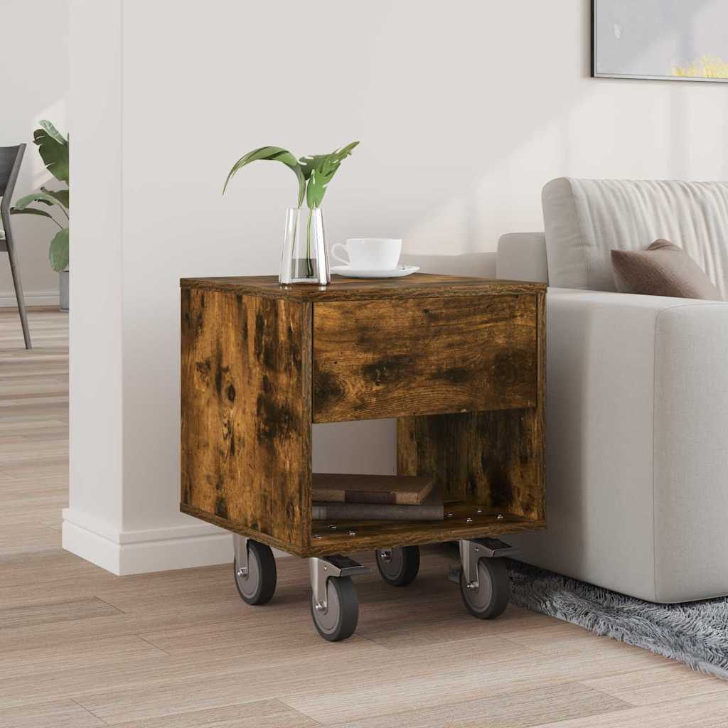 Nattbord Sengbord Røkt Eik 40,5 x 40 x 48 cm