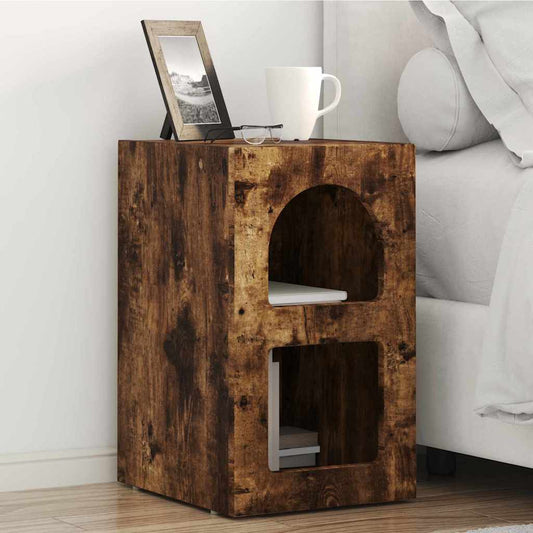 Nattbord Sengbord Røkt Eik 29,5 x 33,5 x 50 cm