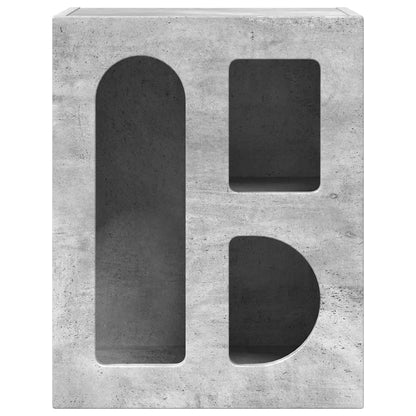 Nattbord Sengbord Betonggrå 40 x 35 x 50 cm