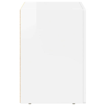 Nattbord Sengbord Høyglans Hvit 40 x 35 x 50 cm