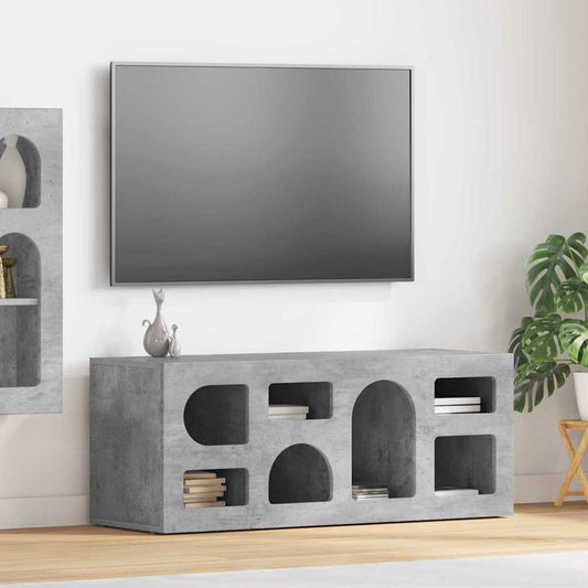 TV-Møbel Betonggrå TV-skap 100 x 35 x 40 cm