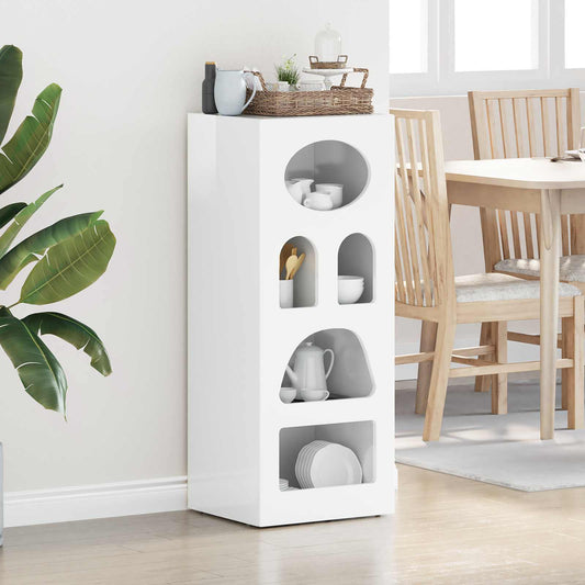 Skjenk Høyglans Hvit 40 x 35 x 100,5 cm