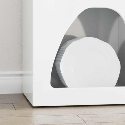 Skjenk Høyglans Hvit 40 x 35 x 100.5 cm