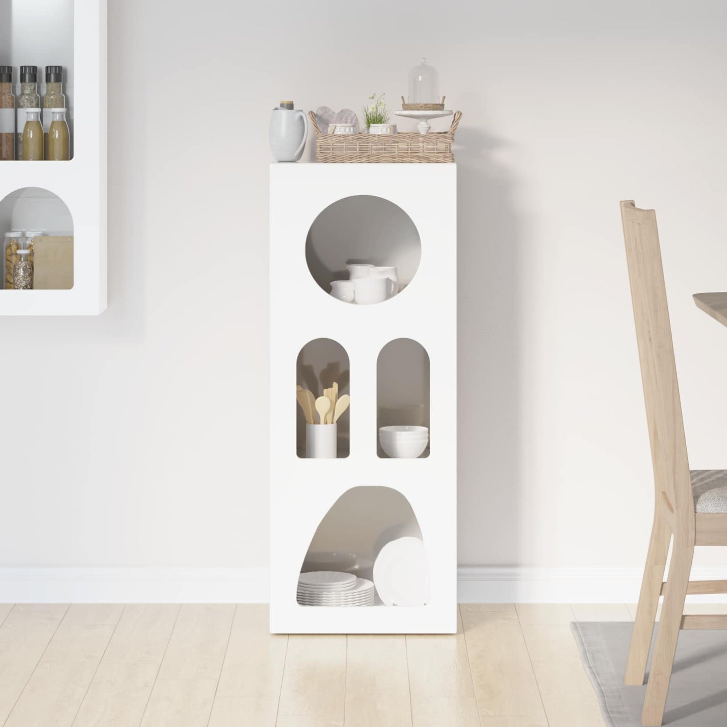 Skjenk Høyglans Hvit 40 x 35 x 100.5 cm