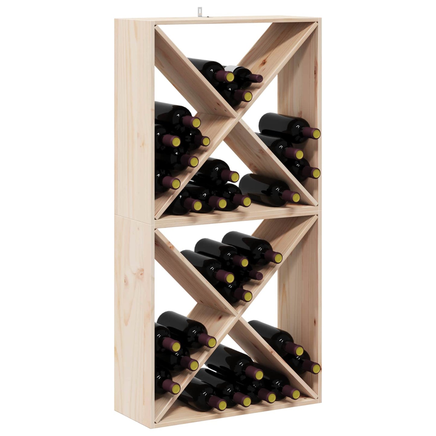 Vinhylle 2 pcs Naturlig 62 x 25 x 62 cm Massiv furu