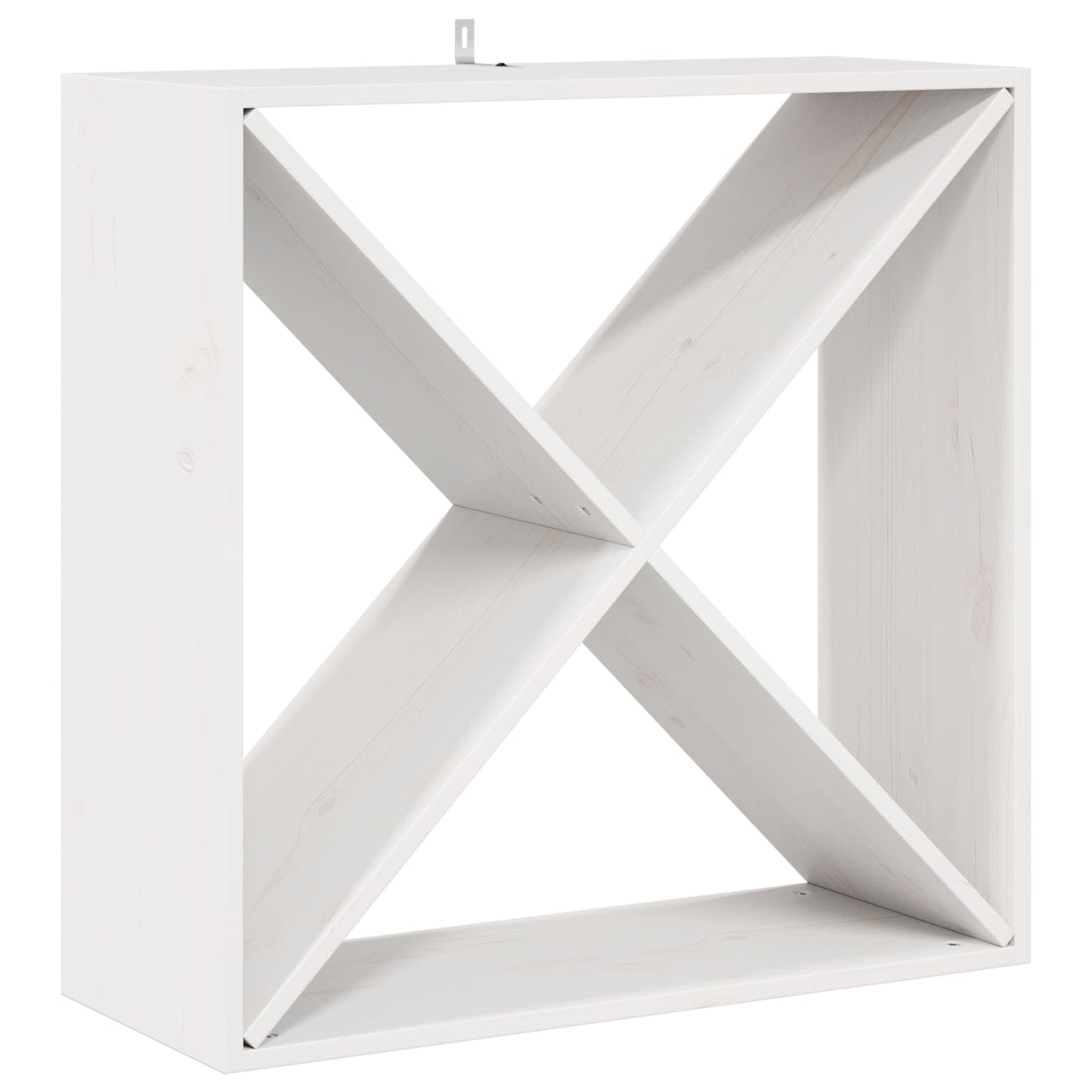 Vinhylle 2 pcs Hvit 62 x 25 x 62 cm Massiv furu