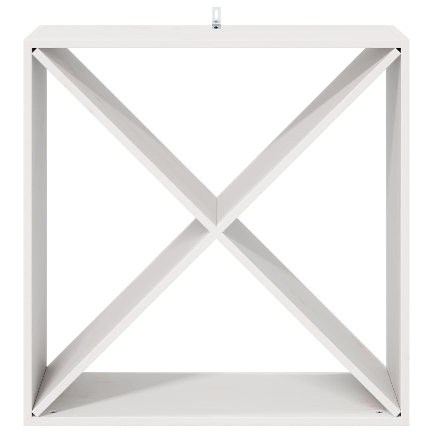 Vinhylle 2 pcs Hvit 62 x 25 x 62 cm Massiv furu