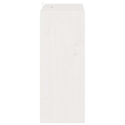 Vinhylle 2 pcs Hvit 62 x 25 x 62 cm Massiv furu