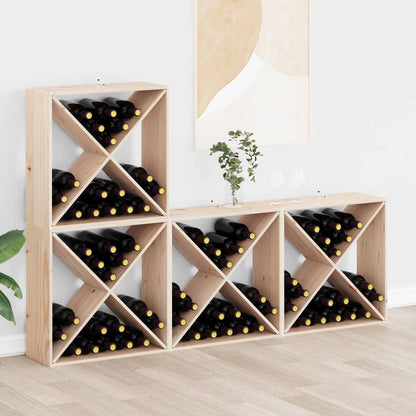 Vinhylle 4 pcs Naturlig 62 x 25 x 62 cm Massiv furu