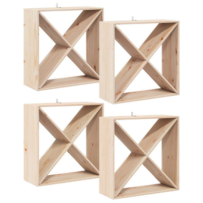 Vinhylle 4 pcs Naturlig 62 x 25 x 62 cm Massiv furu