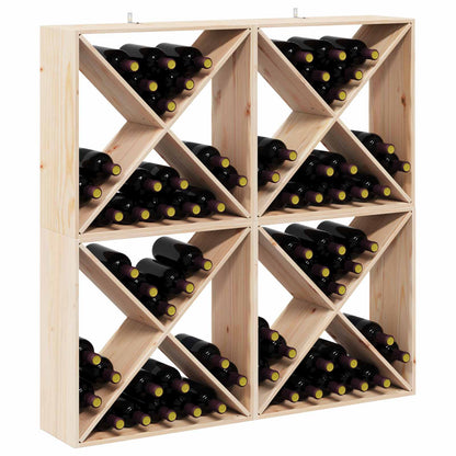 Vinhylle 4 pcs Naturlig 62 x 25 x 62 cm Massiv furu