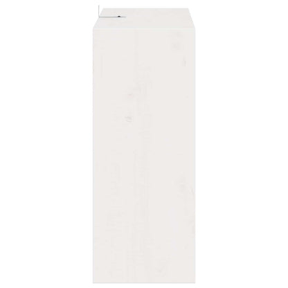 Vinhylle 2 pcs Hvit 62 x 25 x 62 cm Massiv furu