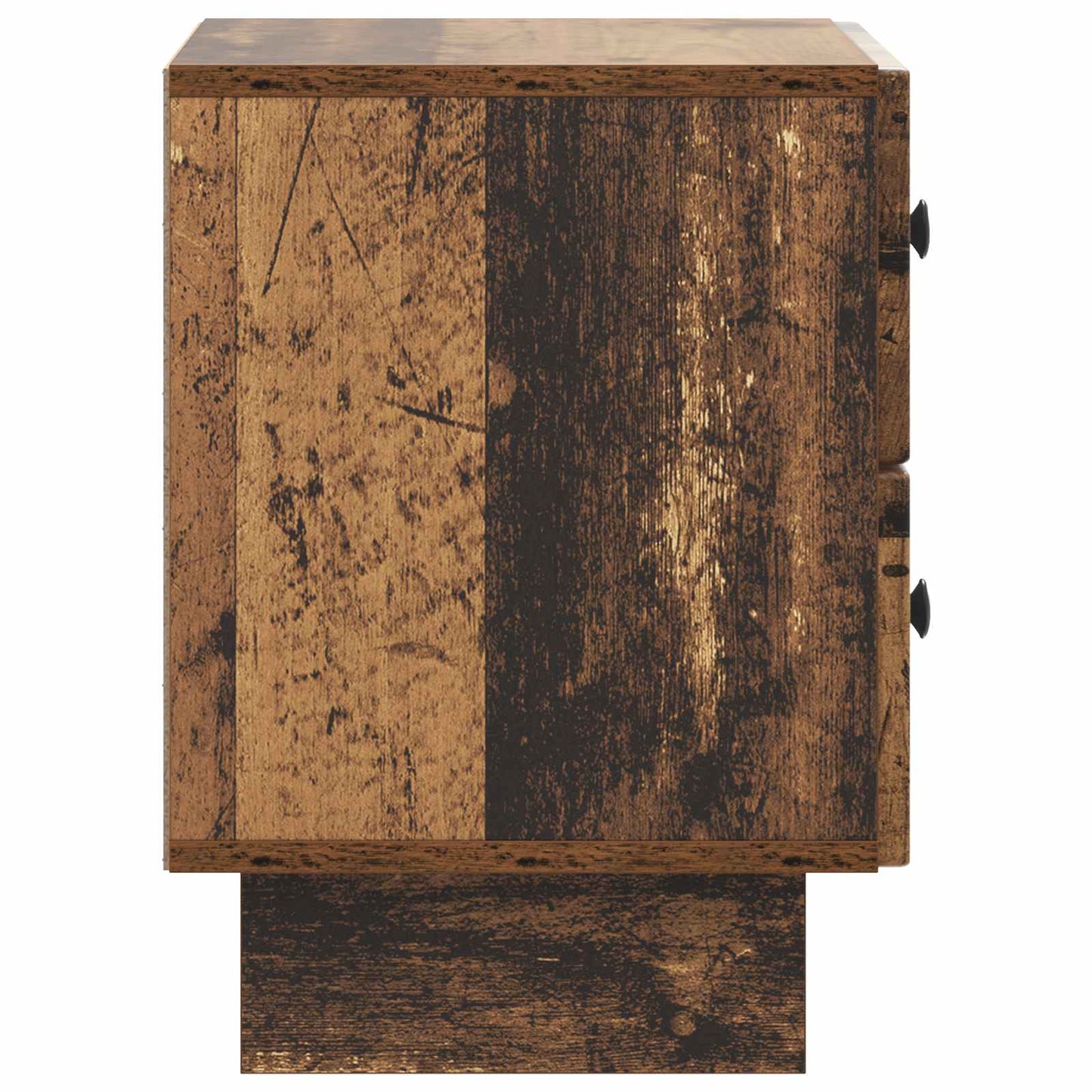 Nattbordskap med skuff 2 pcs Gammelt tre 43 x 34,5 x 47,5 cm