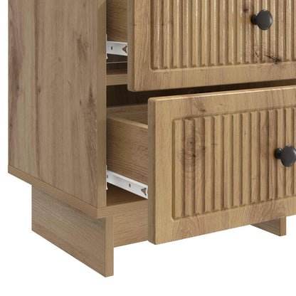 Nattbordskap Artisan eik 43 x 34,5 x 47,5 cm Konstruert tre