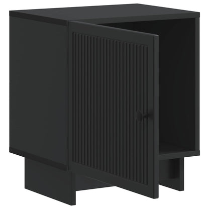 Nattbordskap 2 pcs Svart 43 x 34,5 x 50 cm Konstruert tre