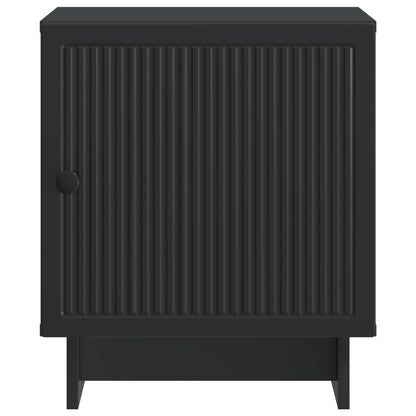 Nattbordskap 2 pcs Svart 43 x 34,5 x 50 cm Konstruert tre