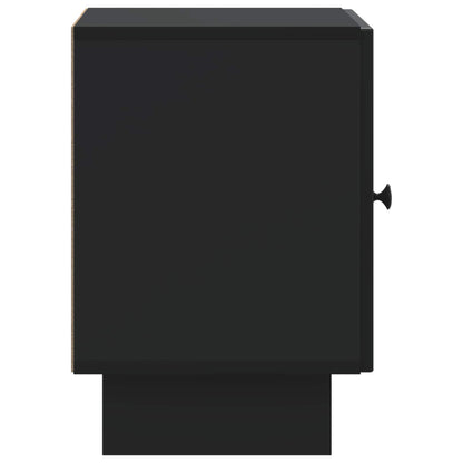 Nattbordskap 2 pcs Svart 43 x 34,5 x 50 cm Konstruert tre