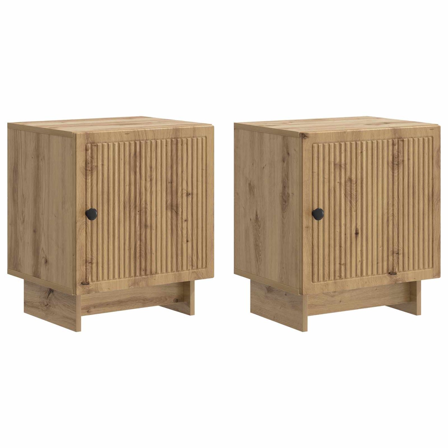 Nattbordskap 2 pcs Artisan eik 43 x 34,5 x 50 cm Konstruert tre